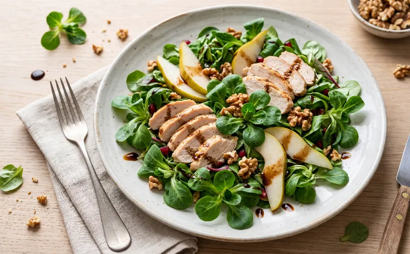 Feldsalat mit Hähnchen und Birne