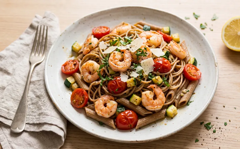 Garnelen-Zucchini-Pasta